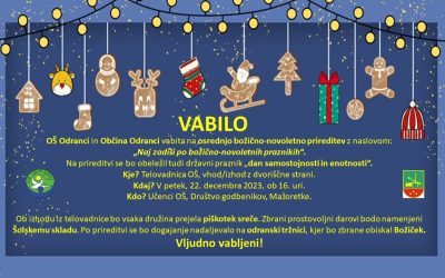VABILO – Božično-novoletna prireditev